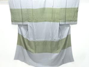 アンティーク　格子模様男物長襦袢